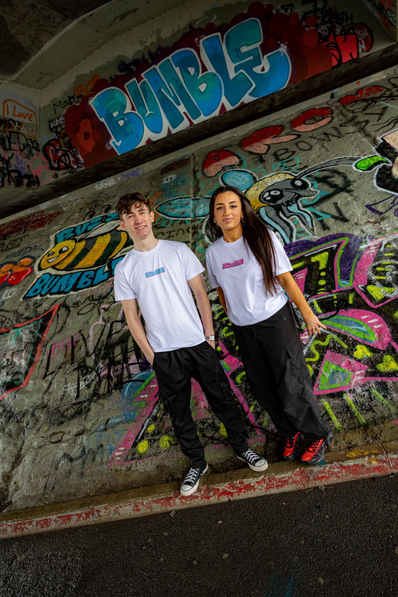 White b2b Pink T-Shirt